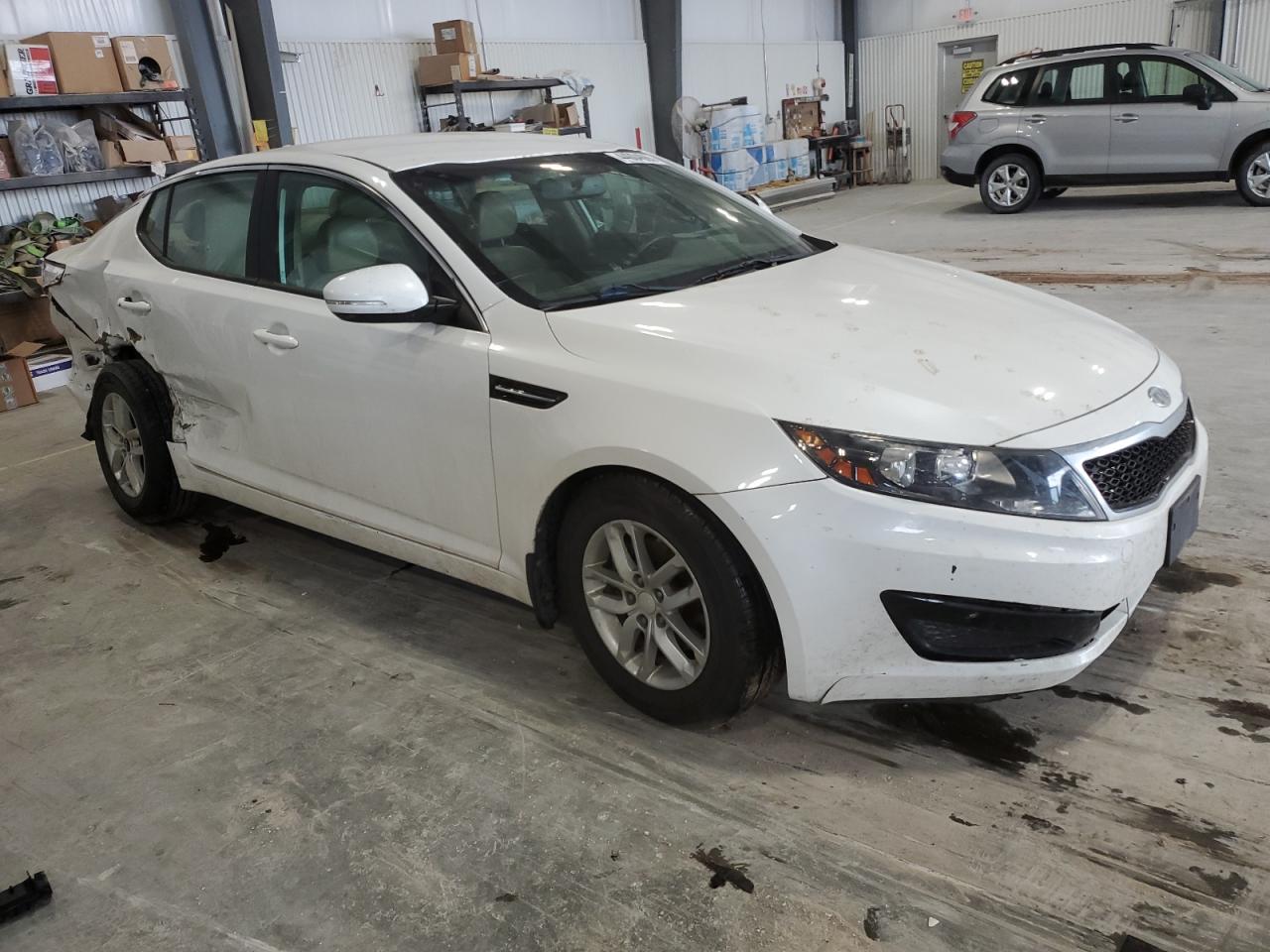 2011 KIA Optima VIN KNAGM4A75B5148394 Copart auction photo, all over damage thumbnail 4