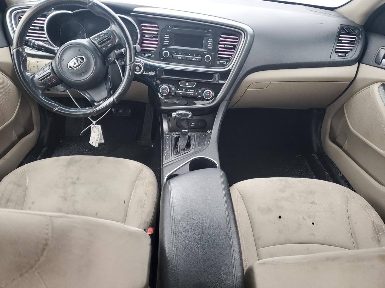2015 KIA Optima VIN KNAGM4AD3F5083833 Copart auction photo, side damage thumbnail 8