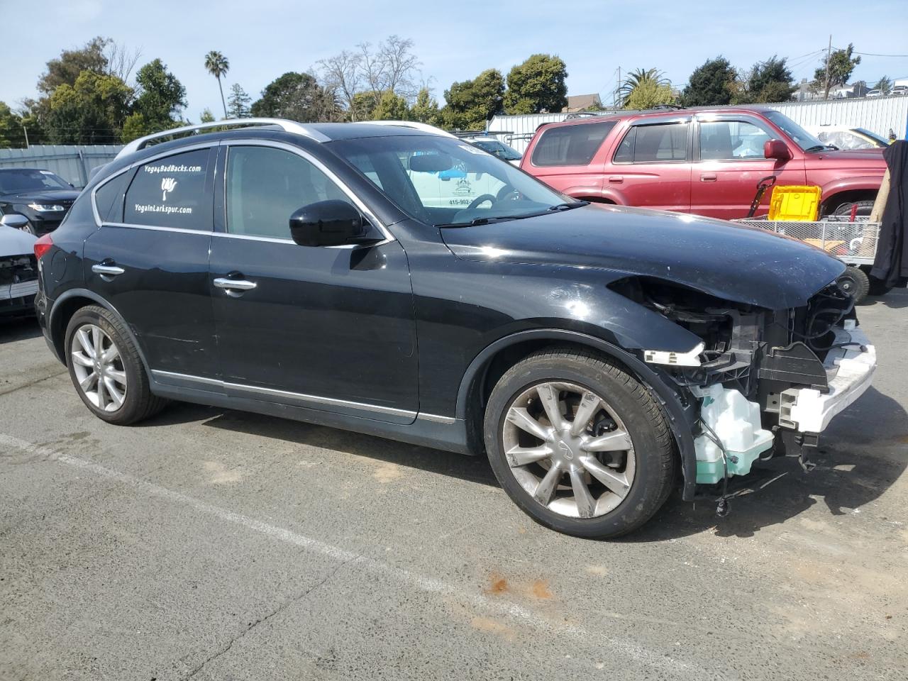 2008 Infiniti EX VIN JNKAJ09F28M359359 Copart auction photo, front end damage thumbnail 4