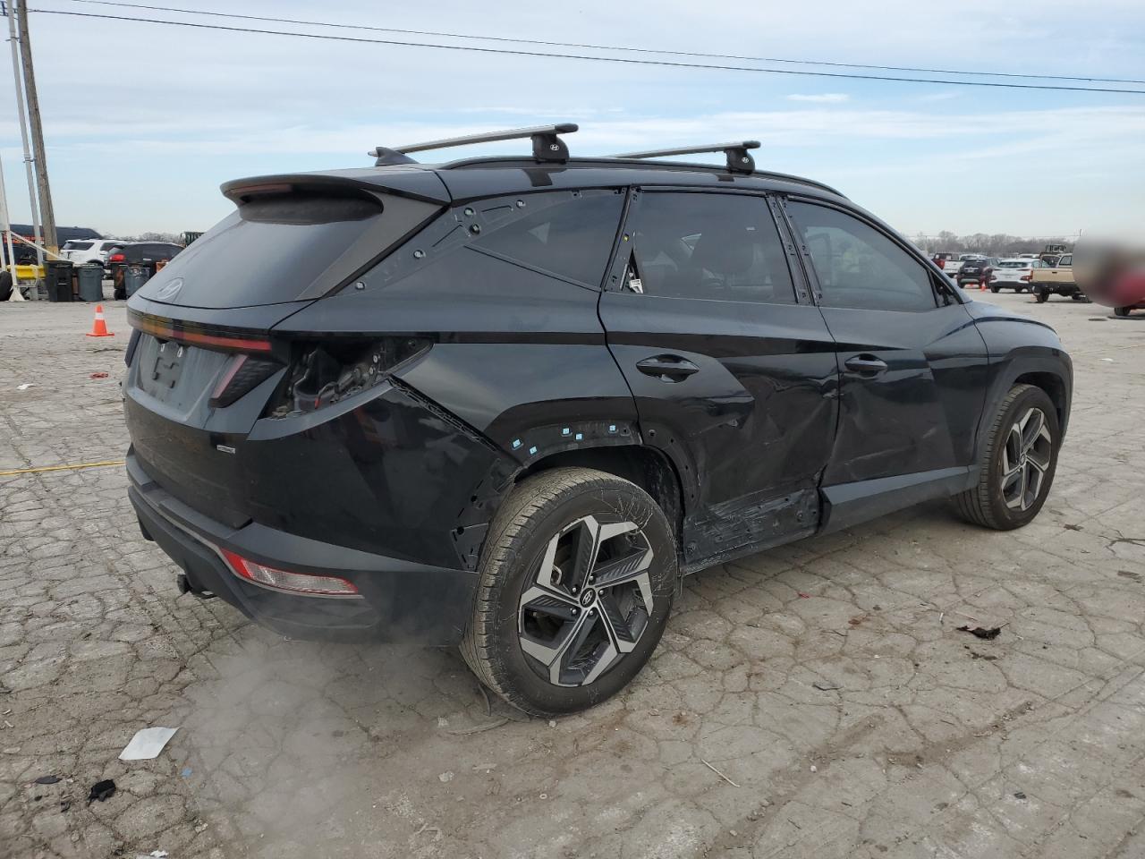 2023 Hyundai Tucson VIN 5NMJFCAE8PH174035 Copart auction photo, side / rear end damage thumbnail 3