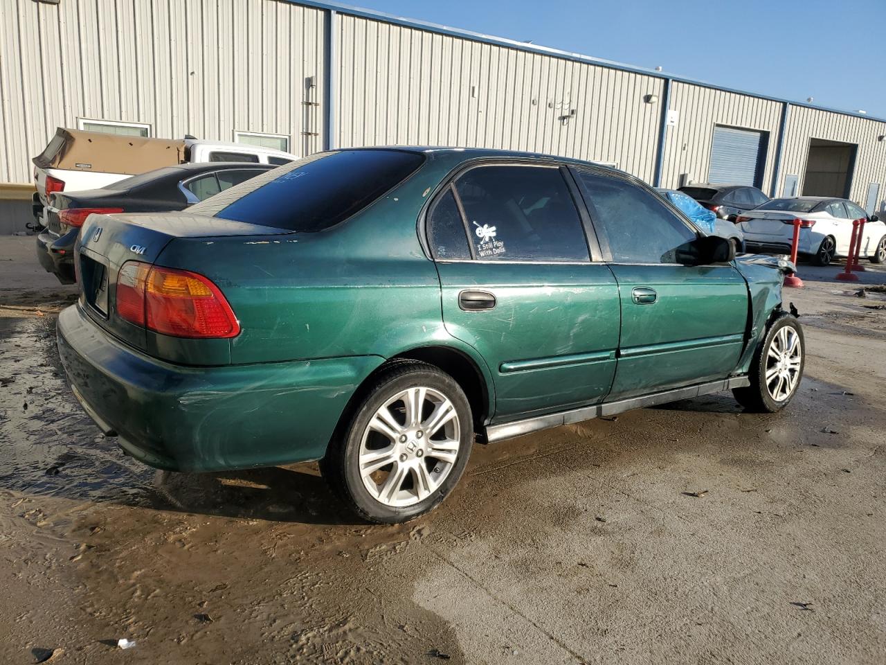 2000 Honda Civic VIN 2HGEJ6616YH559101 Copart auction photo, front end / rear end damage thumbnail 3