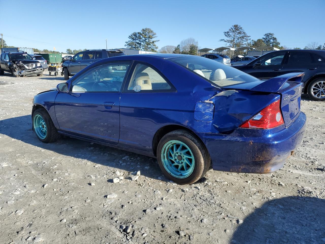 2005 Honda Civic VIN 1HGEM22985L020652 Copart auction photo, front end / rear end damage thumbnail 2