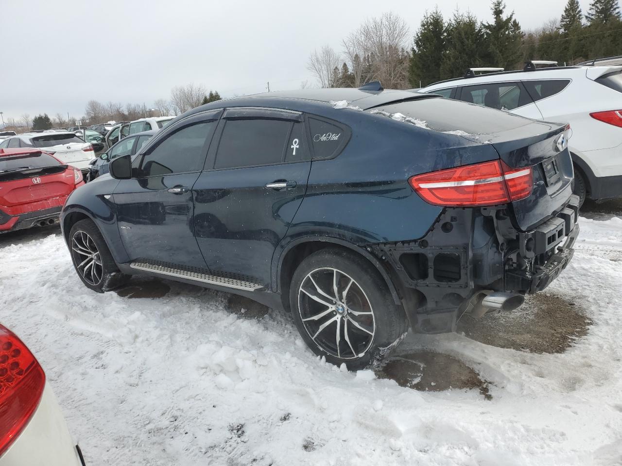 2013 BMW X6 VIN 5UXFG2C56DL783045 Copart auction photo, rear end / undercarriage damage thumbnail 2