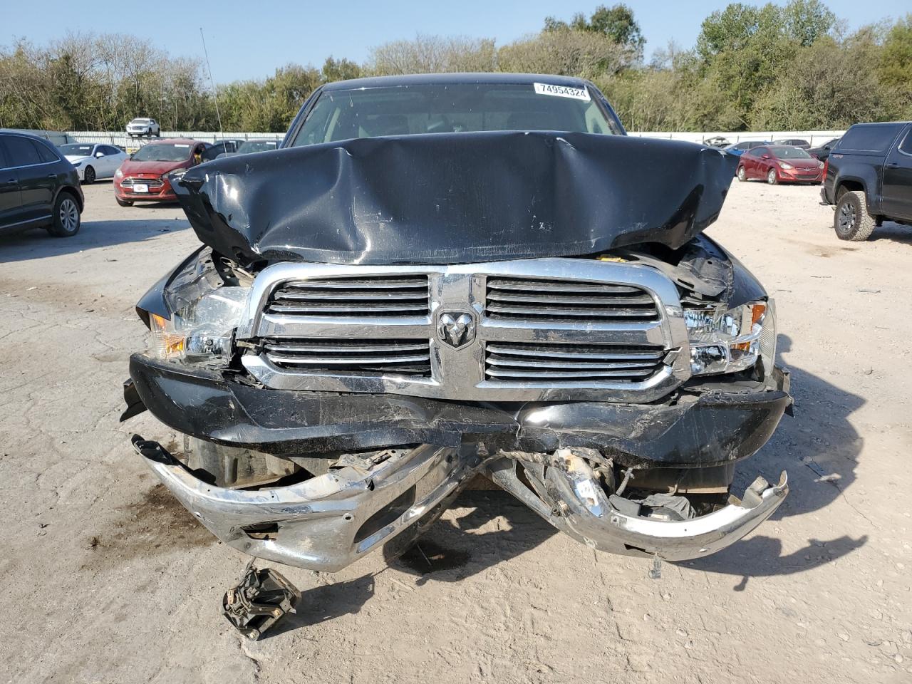 2019 RAM 1500 VIN 1C6RR7LT0KS636234 Copart auction photo, rear end / front end damage thumbnail 5