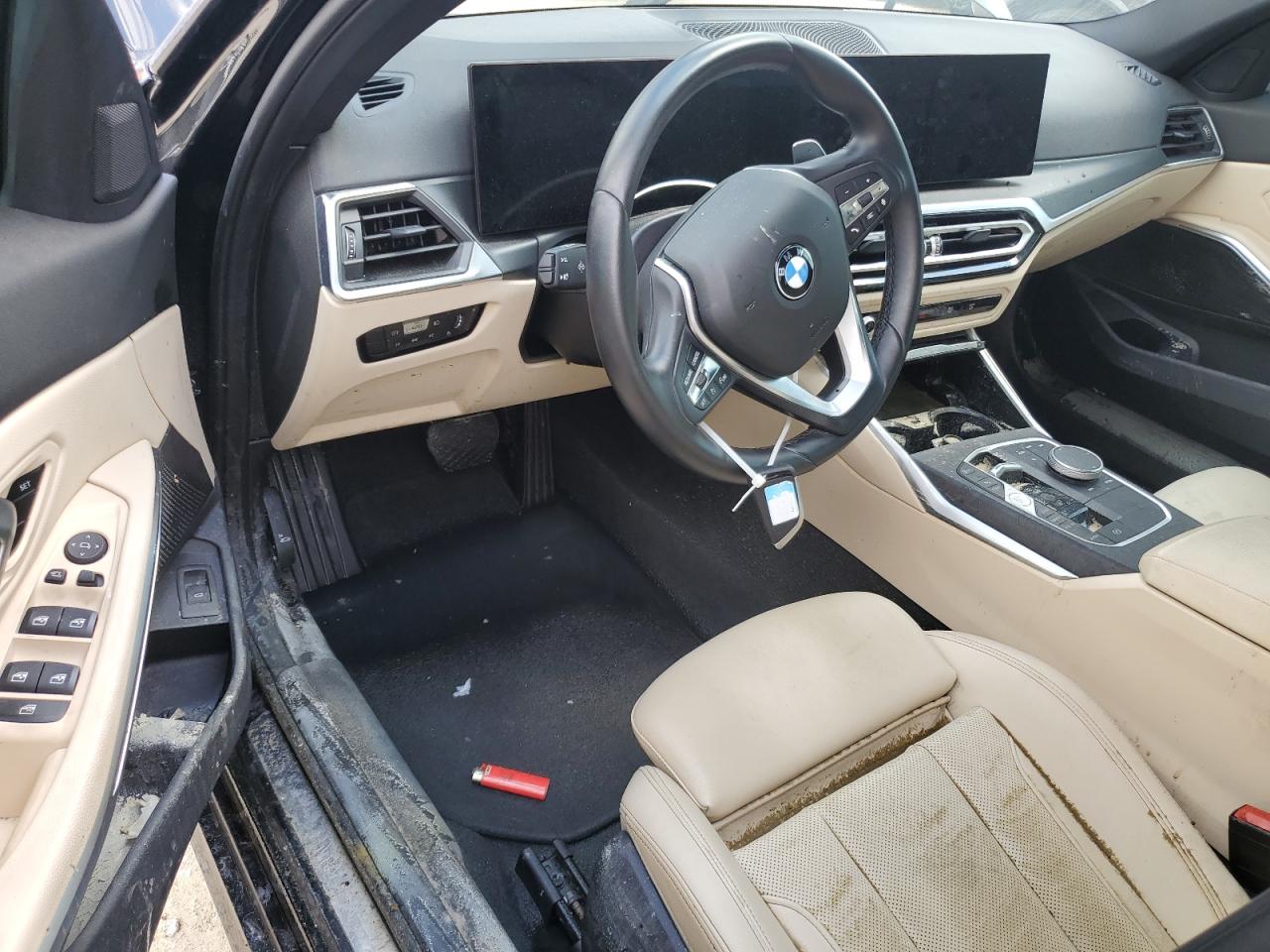 2023 BMW 3er VIN 3MW69FF03P8D36166 Copart auction photo, water/flood damage thumbnail 8