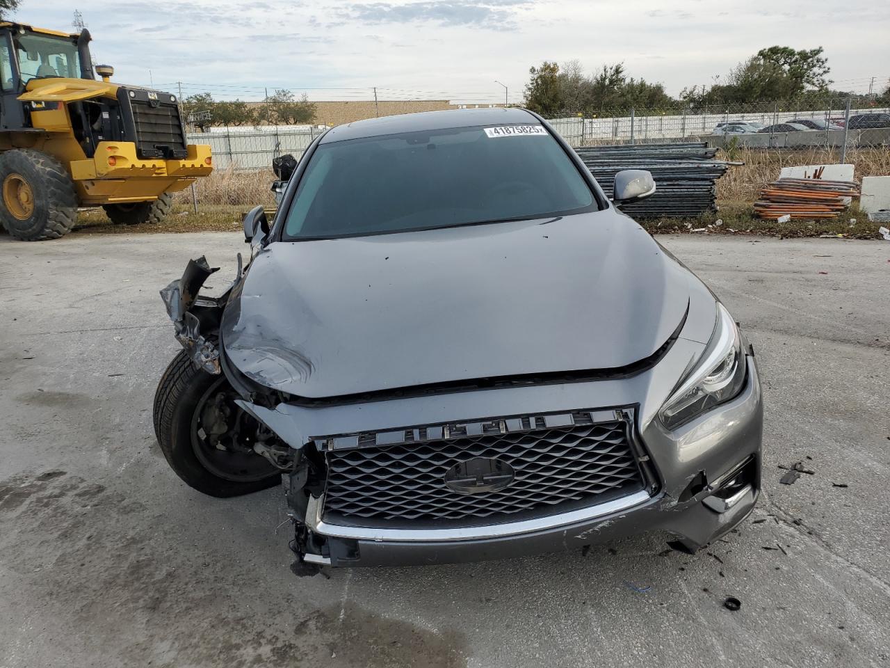 2019 Infiniti Q50 VIN JN1EV7ARXKM590512 Copart auction photo, front end / side damage thumbnail 5