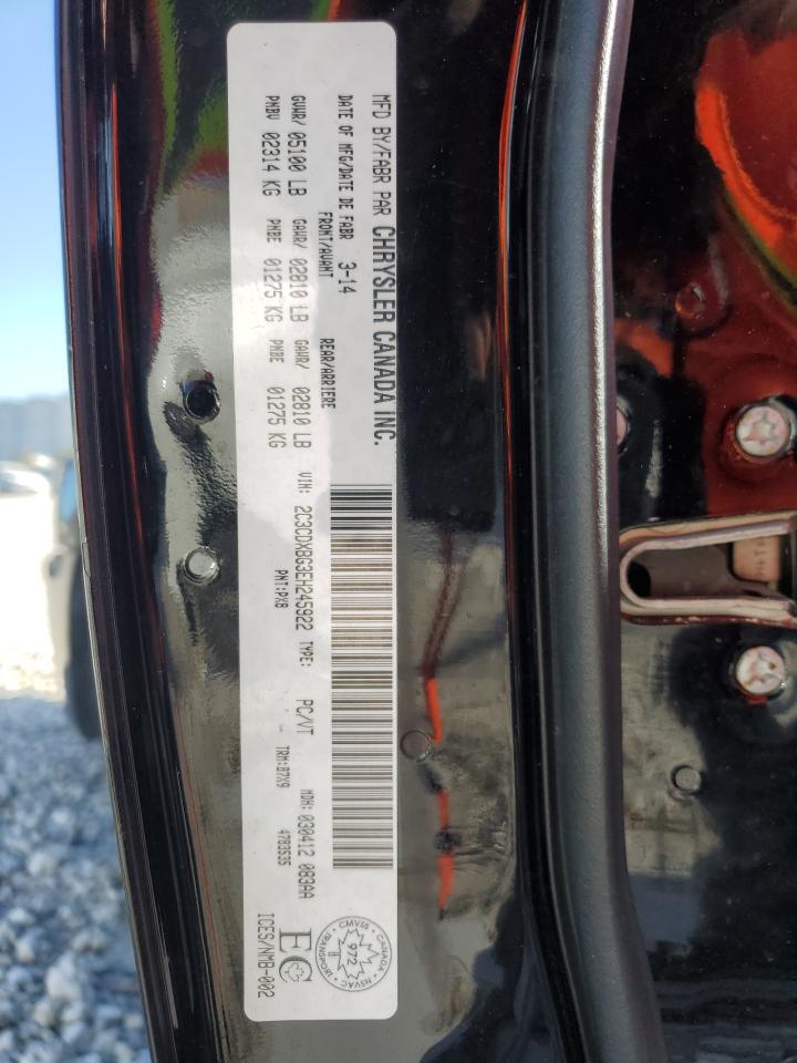 2014 Dodge Charger VIN 2C3CDXBG3EH245922 Copart auction photo, minor dent/scratches damage thumbnail 12