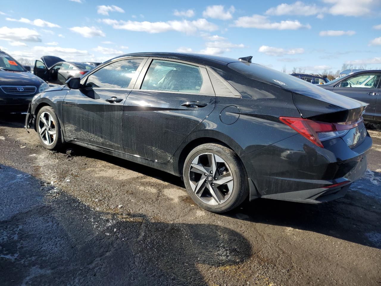 2023 Hyundai Elantra VIN KMHLS4AG5PU442863 Copart auction photo, front end / side damage thumbnail 2