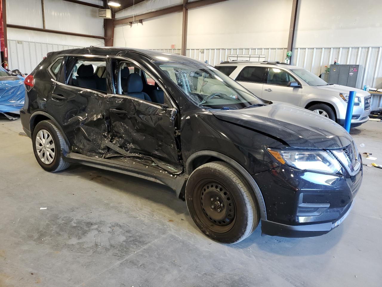 2017 Nissan Rogue VIN KNMAT2MT8HP603003 Copart auction photo, side damage thumbnail 4