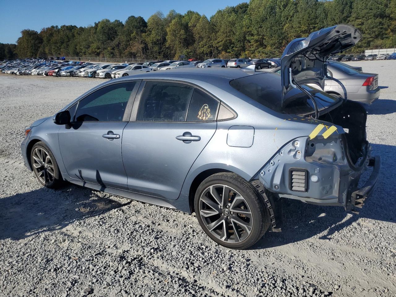 2020 Toyota Corolla VIN 5YFS4RCE3LP051981 Copart auction photo, rear end damage thumbnail 2