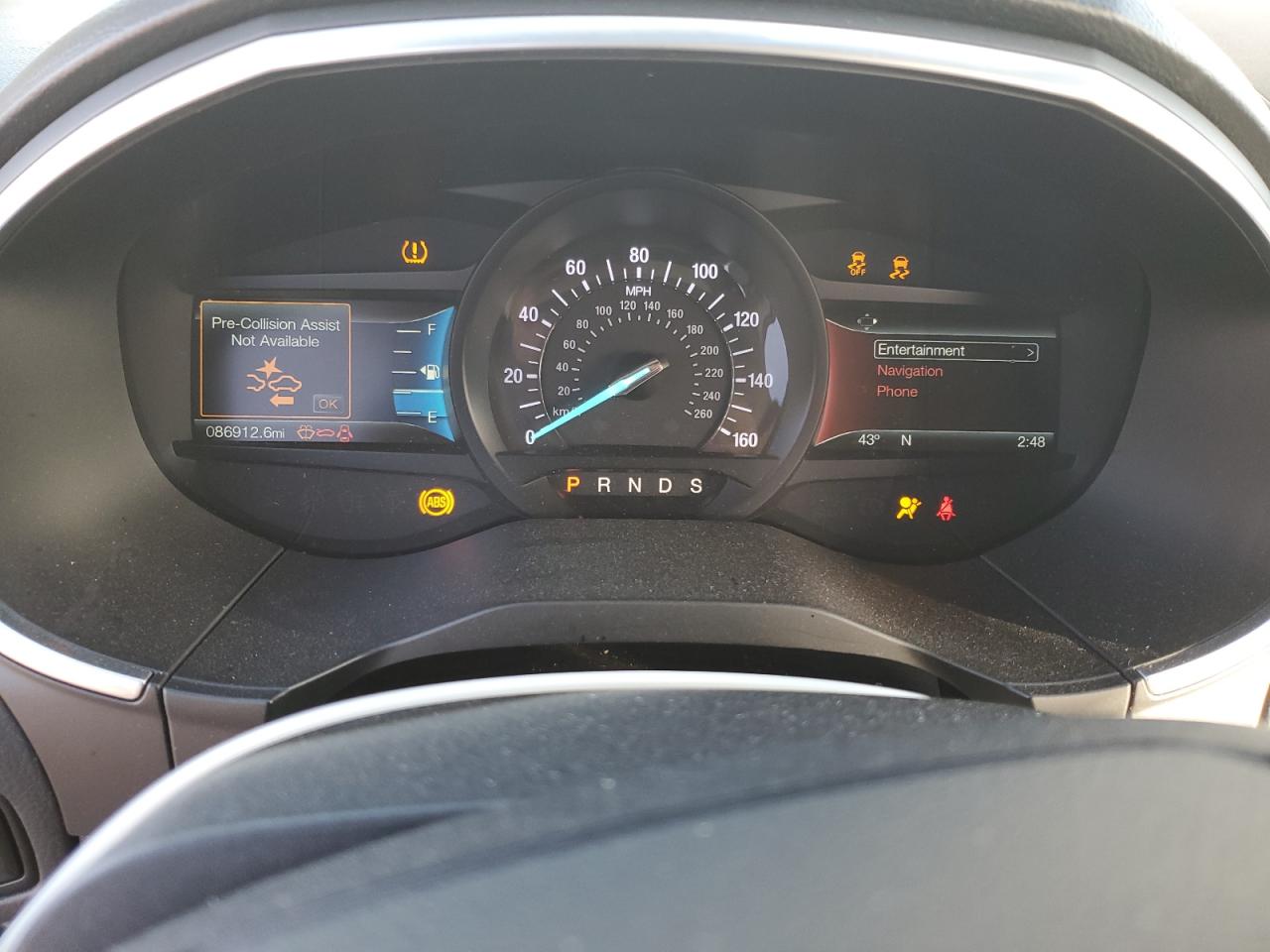 2018 Ford Edge VIN 2FMPK4AP9JBB85379 Copart auction photo, side / front end damage thumbnail 9