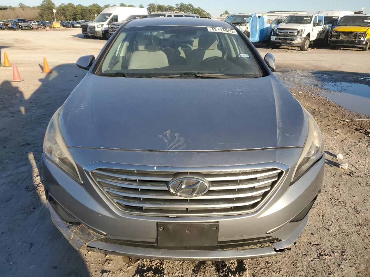 2016 Hyundai Sonata VIN 5NPE24AF2GH372849 Copart auction photo, front end / minor dent/scratches damage thumbnail 5