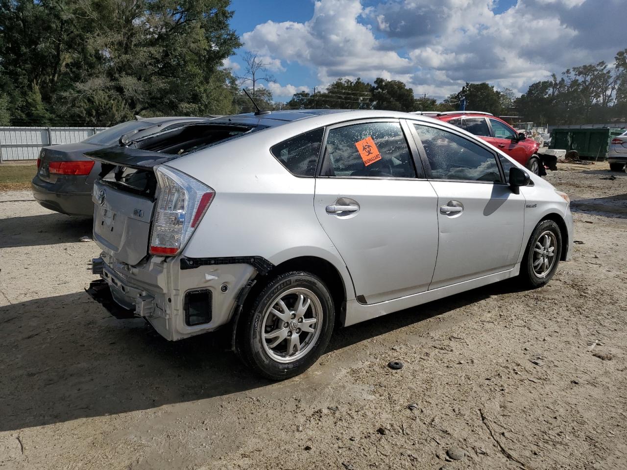 2010 Toyota Prius VIN JTDKN3DU2A0156292 Copart auction photo, rear end damage thumbnail 3