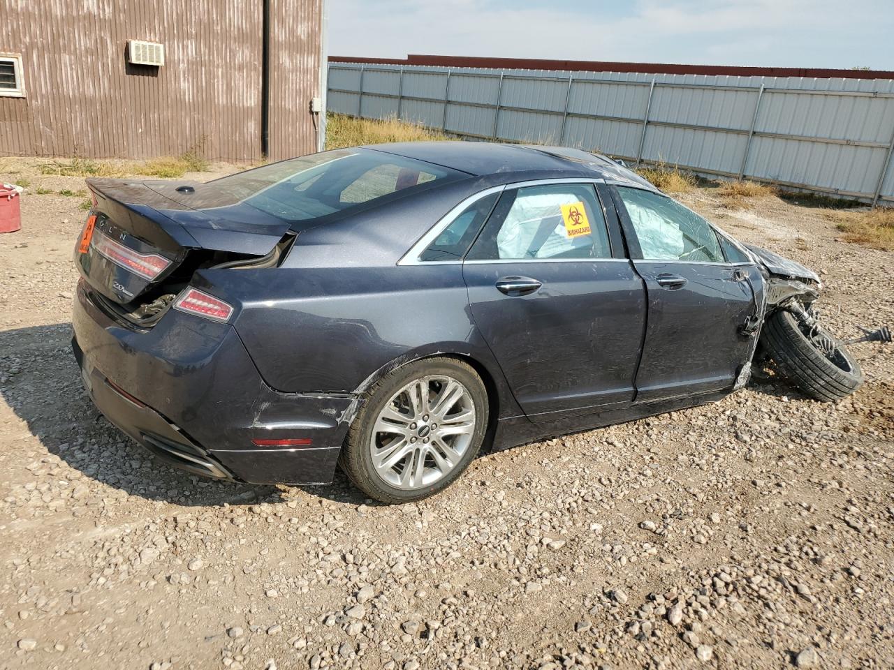 2013 Lincoln MKZ VIN 3LN6L2G90DR807962 Copart auction photo, all over damage thumbnail 3