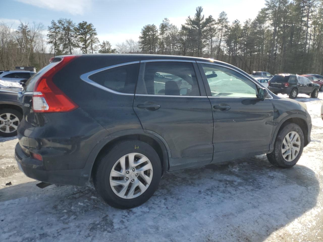 2015 Honda CR-V VIN 2HKRM4H51FH624758 Copart auction photo, side / front end damage thumbnail 3