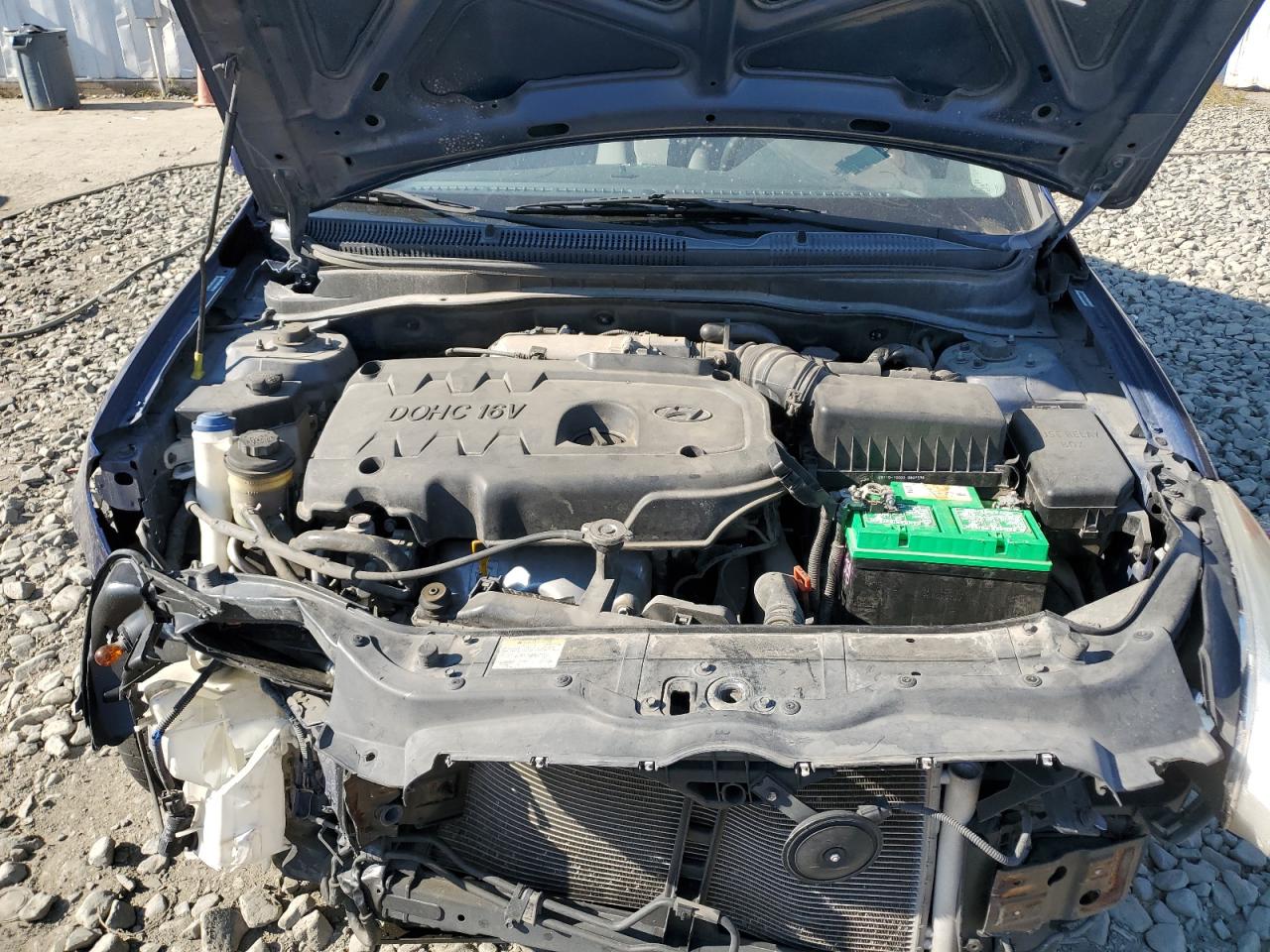 2008 Hyundai Accent VIN KMHCN46C48U229286 Copart auction photo, front end damage thumbnail 11