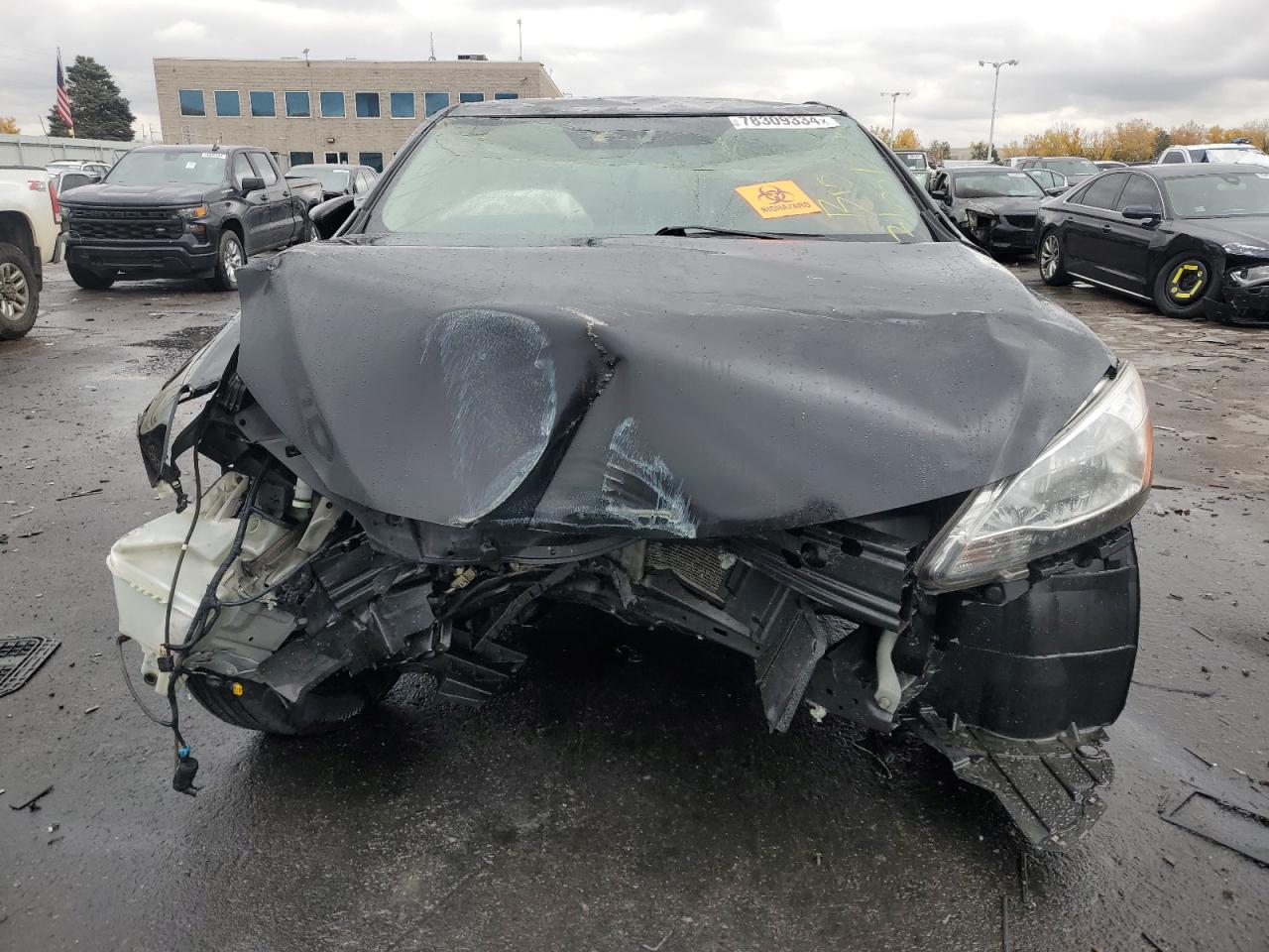 2015 Nissan Sentra VIN 3N1AB7AP9FY279694 Copart auction photo, top/roof / side damage thumbnail 5