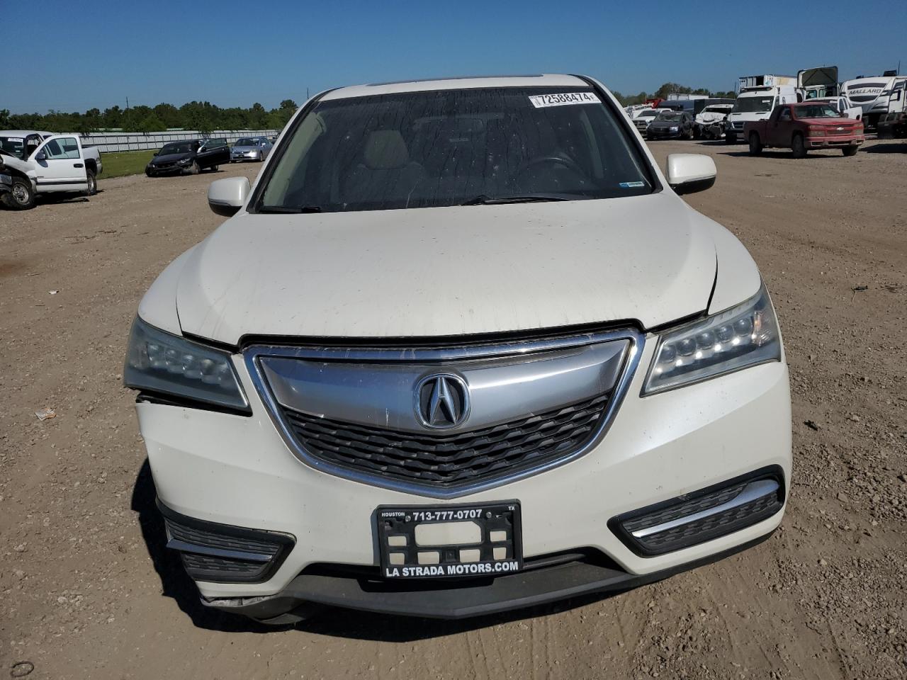 2015 Acura MDX VIN 5FRYD3H2XFB003124 Copart auction photo, front end / undercarriage damage thumbnail 5