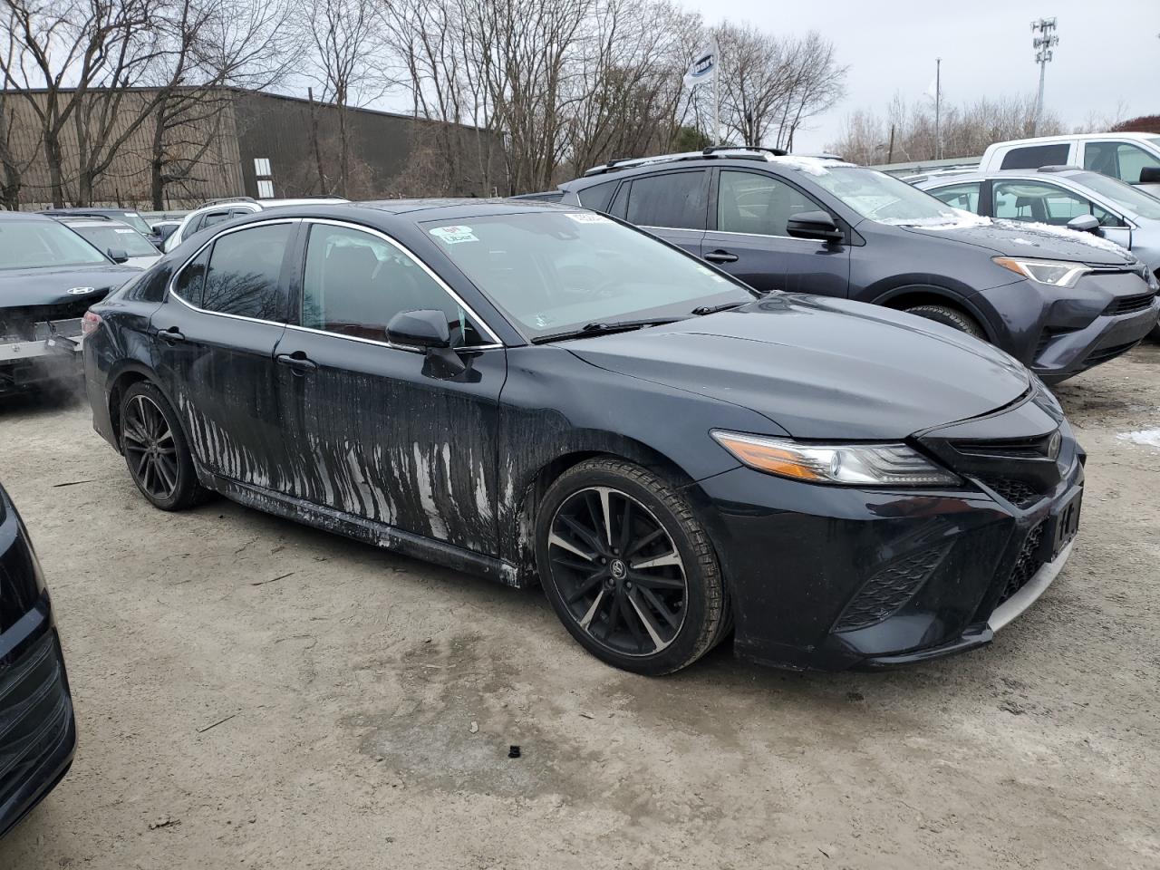 2019 Toyota Camry VIN 4T1BZ1HK5KU022433 Copart auction photo, front end / side damage thumbnail 4