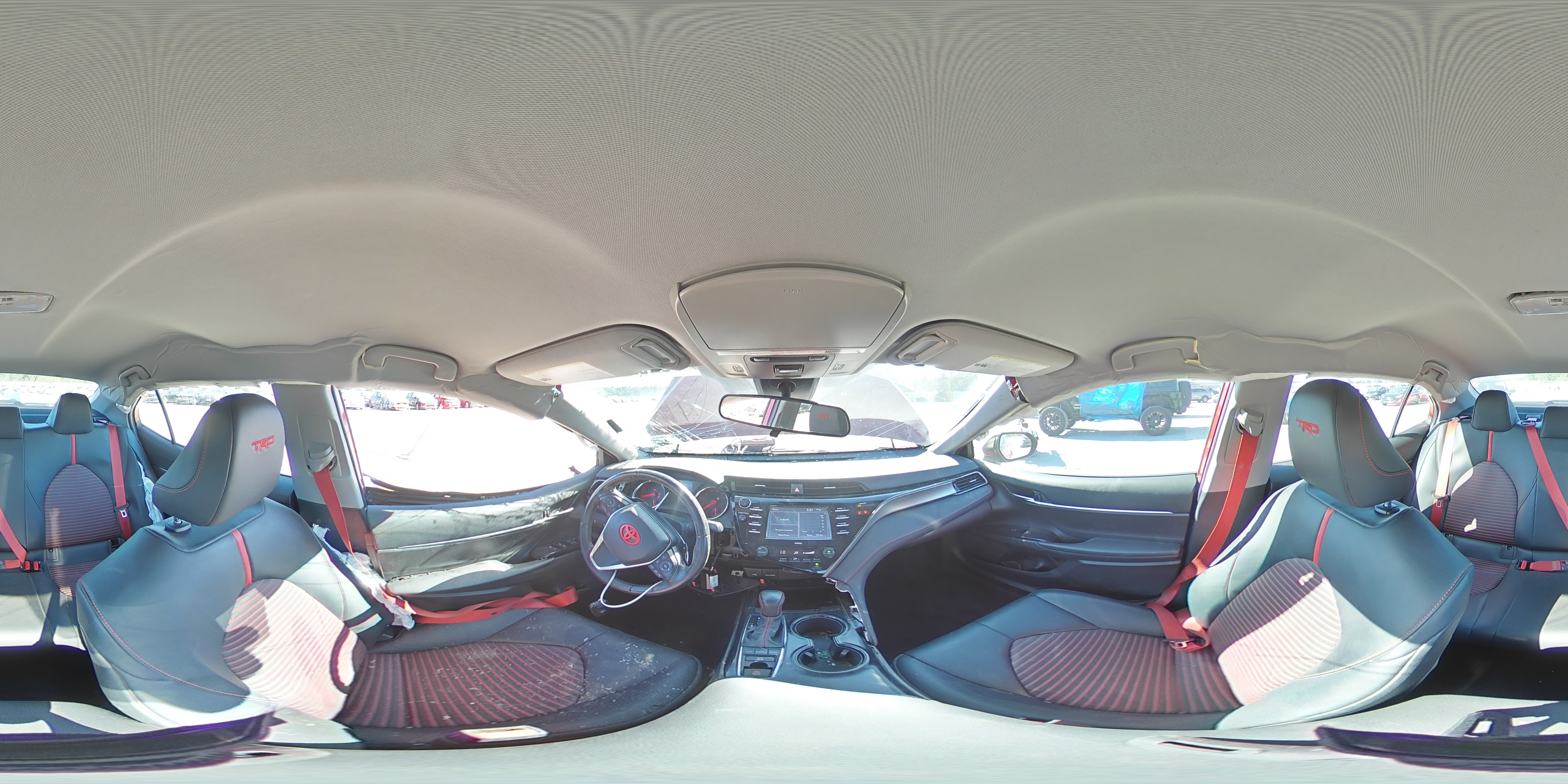 2020 Toyota Camry VIN 4T1NZ1AK0LU037186 Copart auction photo, side / front end damage thumbnail 12