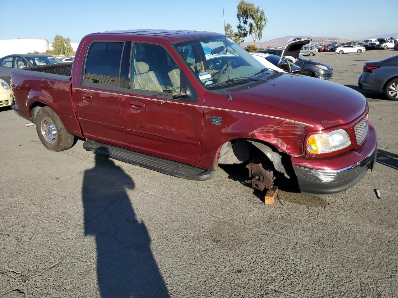 2003 Ford F-150 VIN 1FTRW07L33KA84443 Copart auction photo, all over damage thumbnail 4