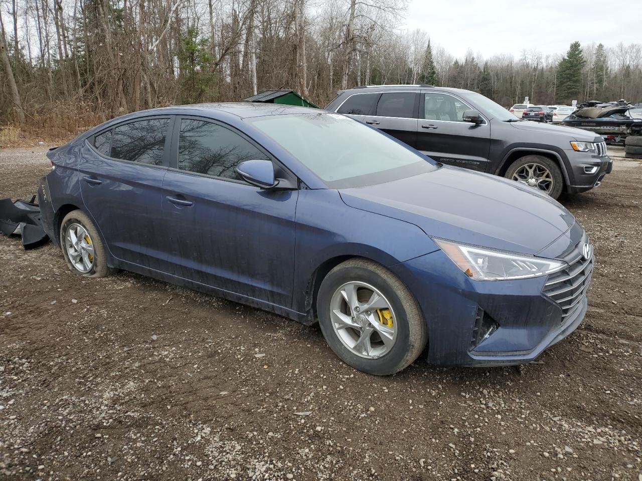 2019 Hyundai Elantra VIN KMHD84LF9KU854560 Copart auction photo, rear end / front end damage thumbnail 4