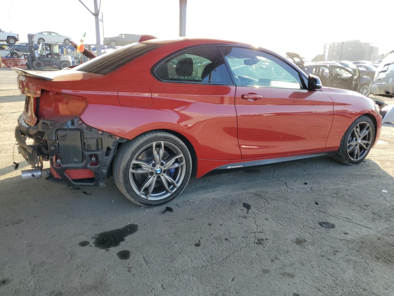 2015 BMW M2 VIN WBA1J7C52FV253654 Copart auction photo, rear end damage thumbnail 3