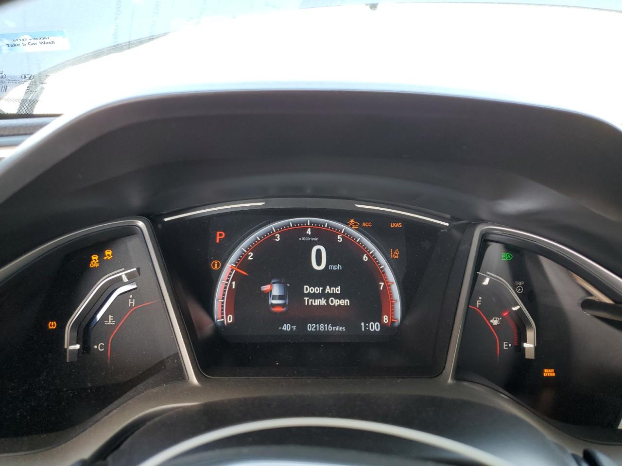 2020 Honda Civic VIN 2HGFC2F88LH548839 Copart auction photo, front end / rear end damage thumbnail 9