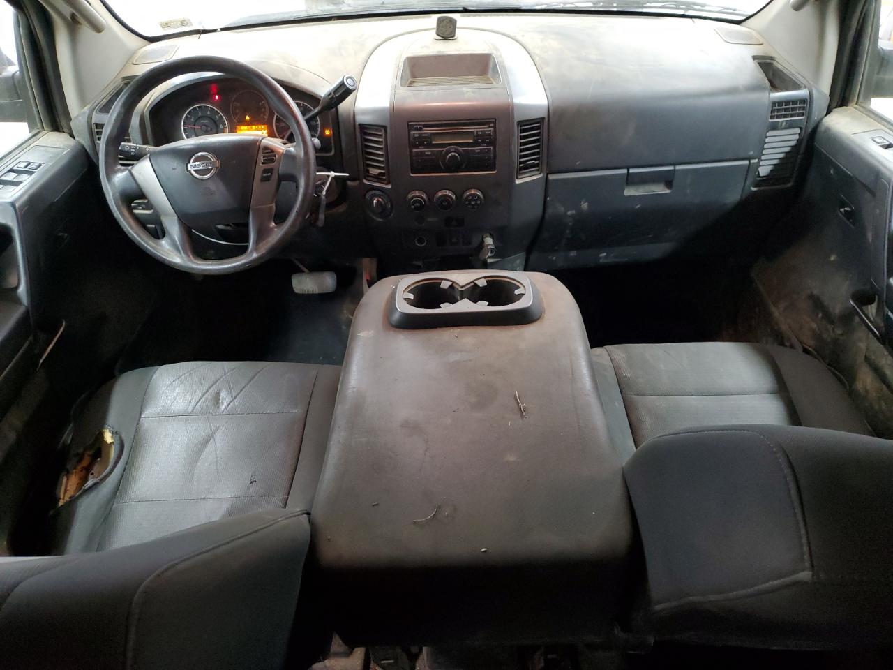 2014 Nissan Titan VIN 1N6AA0EJ8EN500885 Copart auction photo, front end / undercarriage damage thumbnail 8