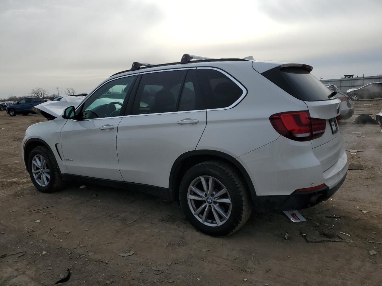2014 BMW X5 VIN 5UXKR0C56E0K48703 Copart auction photo, front end damage thumbnail 2