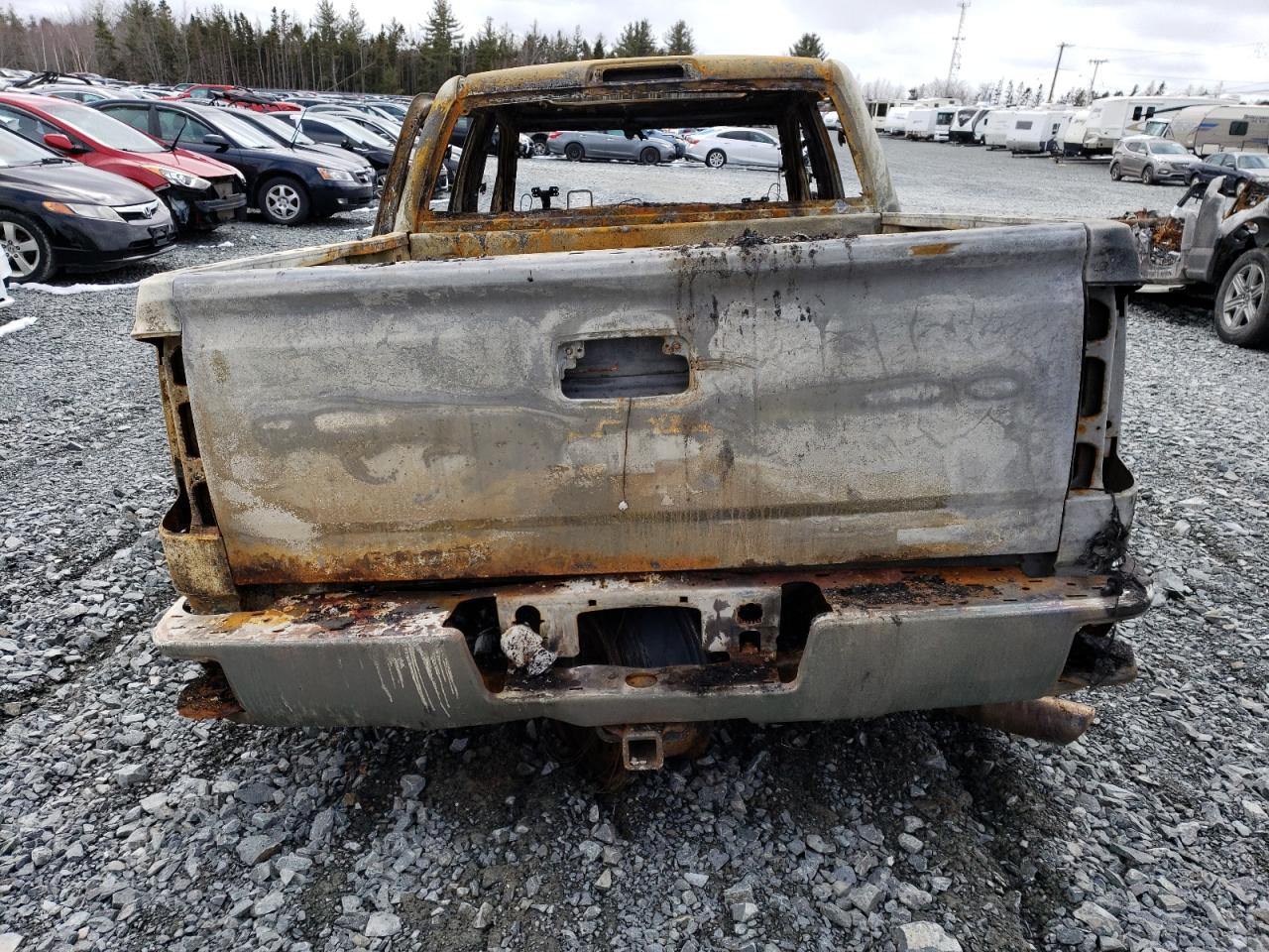 2015 Chevrolet Silverado VIN 3GCUKSEC4FG161207 Copart auction photo, burn damage thumbnail 6
