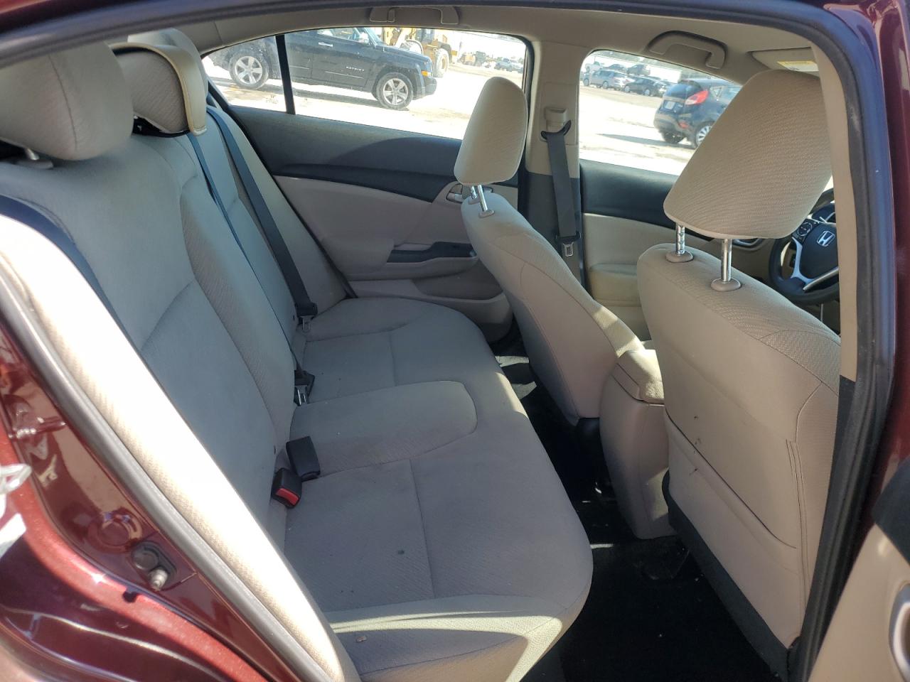 2013 Honda Civic VIN 19XFB2F52DE257466 Copart auction photo, rear end damage thumbnail 11