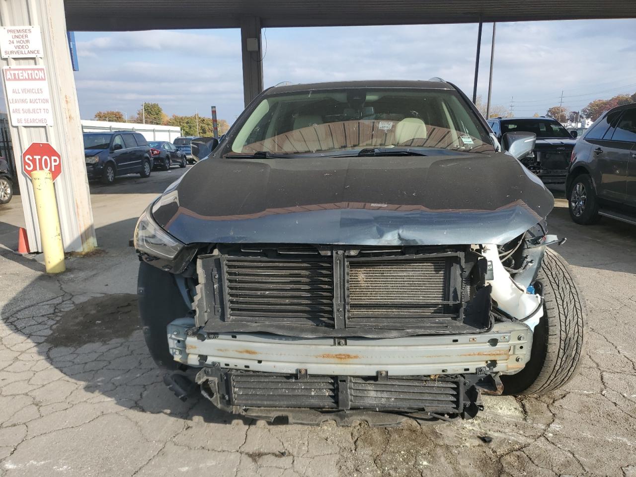 2018 Buick Enclave VIN 5GAEVBKW6JJ134383 Copart auction photo, front end / side damage thumbnail 5