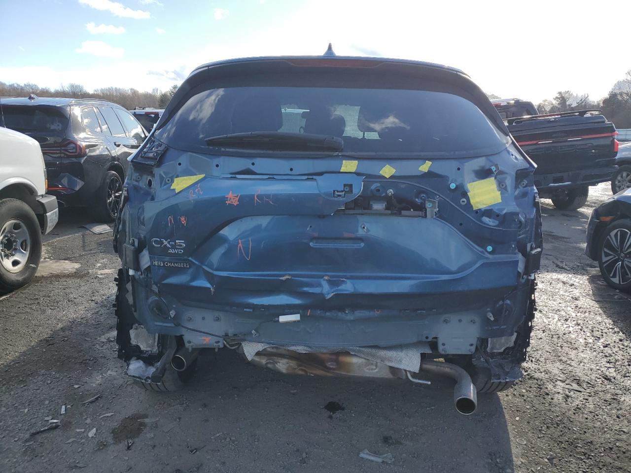 2020 Mazda CX-5 VIN JM3KFBCM6L0820189 Copart auction photo, front end / rear end damage thumbnail 6