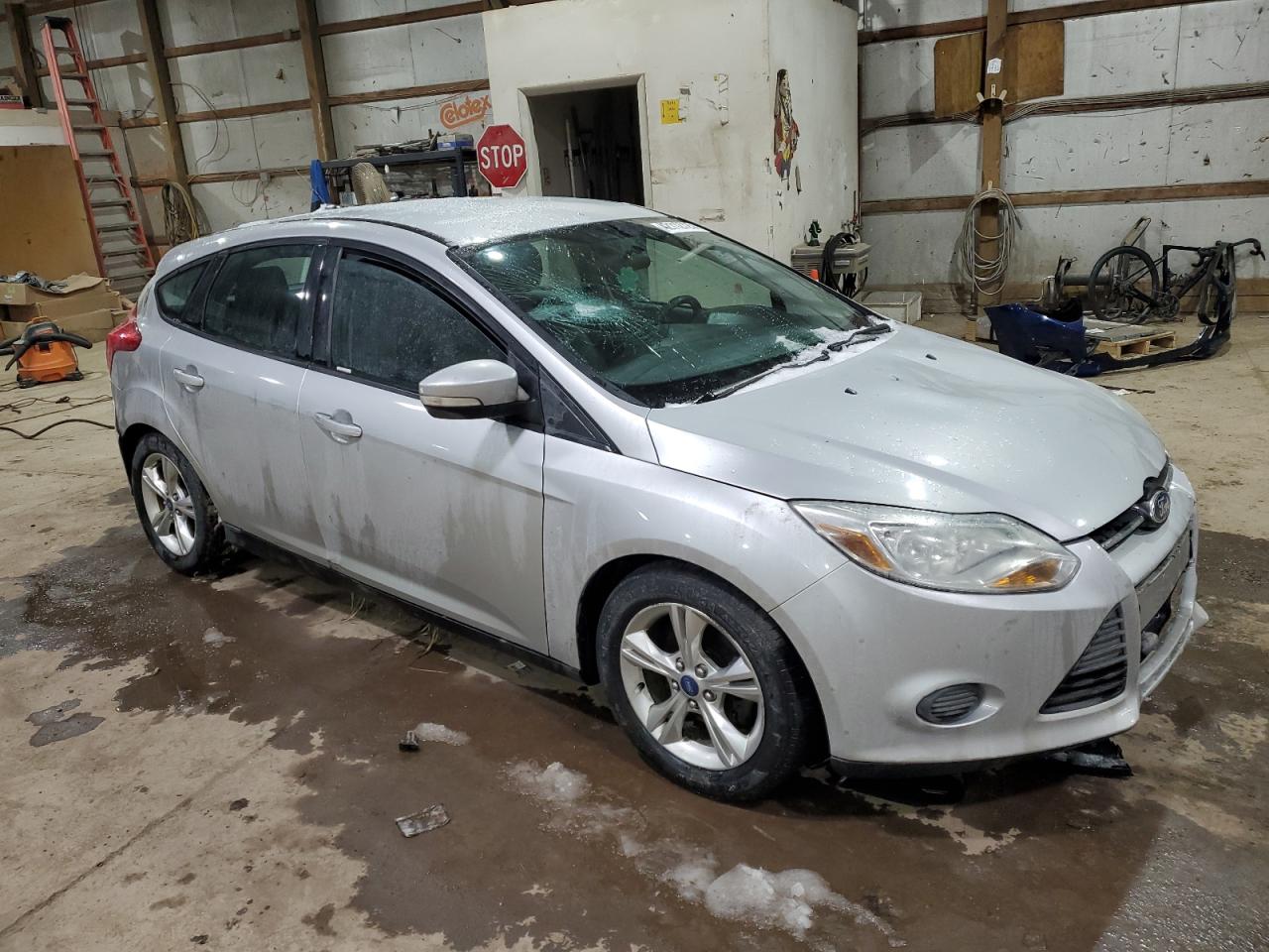 2014 Ford Focus VIN 1FADP3K20EL207366 Copart auction photo, front end / side damage thumbnail 4