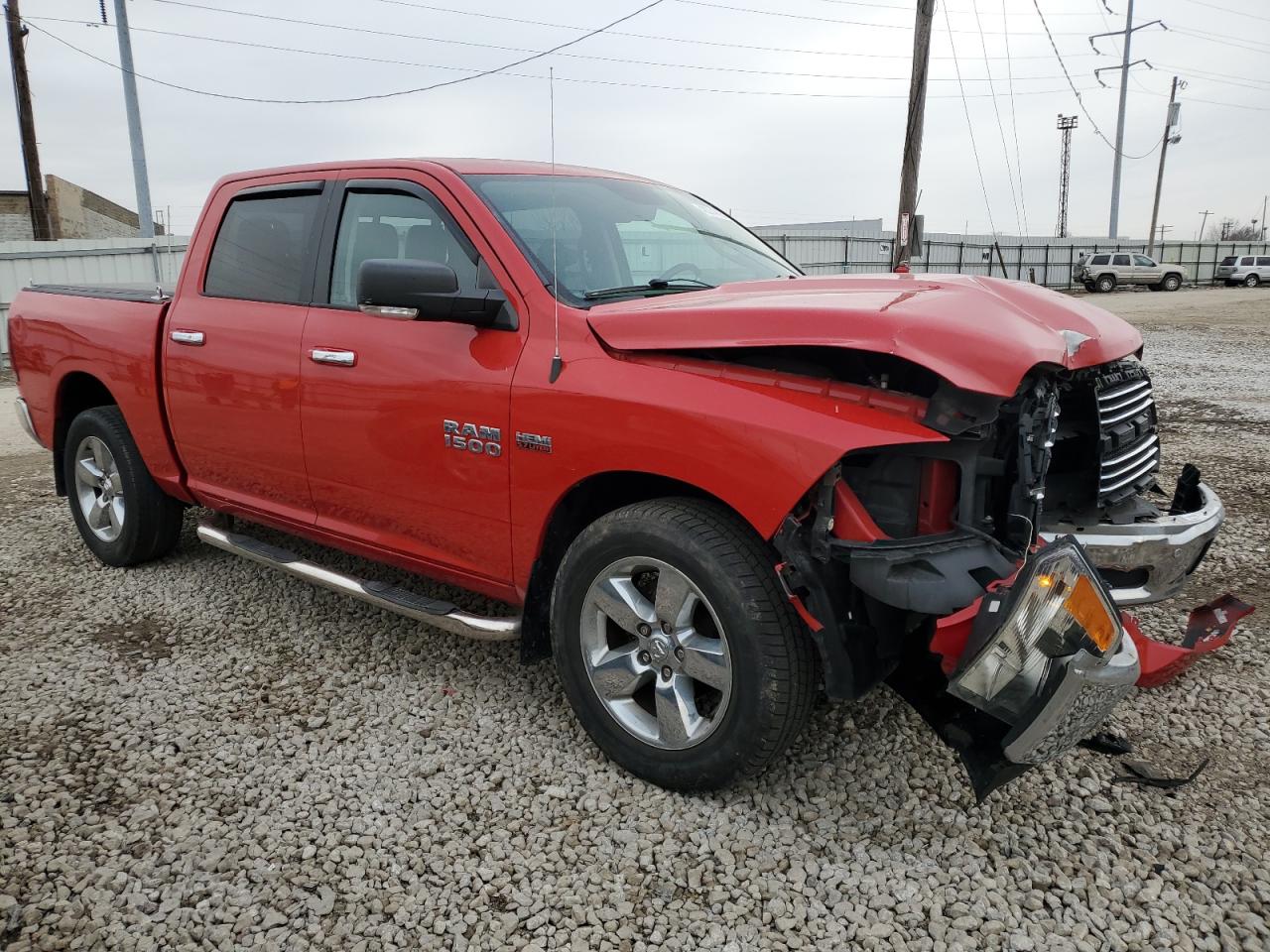 2015 RAM 1500 VIN 1C6RR7LT1FS787685 Copart auction photo, front end damage thumbnail 4