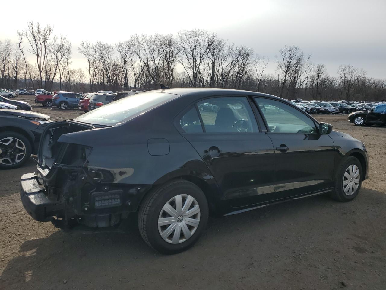 2015 Volkswagen Jetta VIN 3VW1K7AJ9FM428232 Copart auction photo, rear end / minor dent/scratches damage thumbnail 3