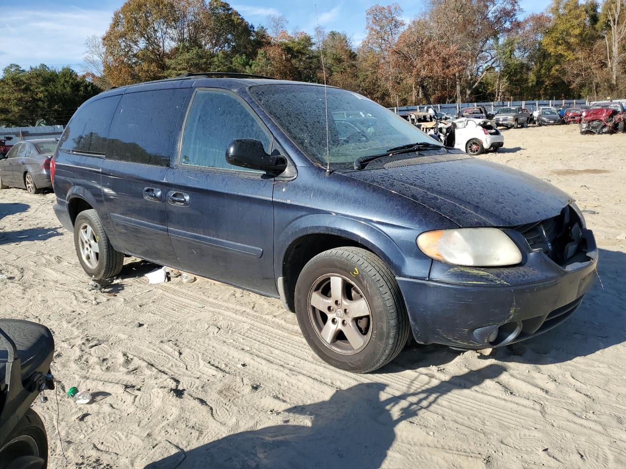 2007 Dodge Caravan VIN 2D4GP44L27R110783 Copart auction photo, front end / side damage thumbnail 4