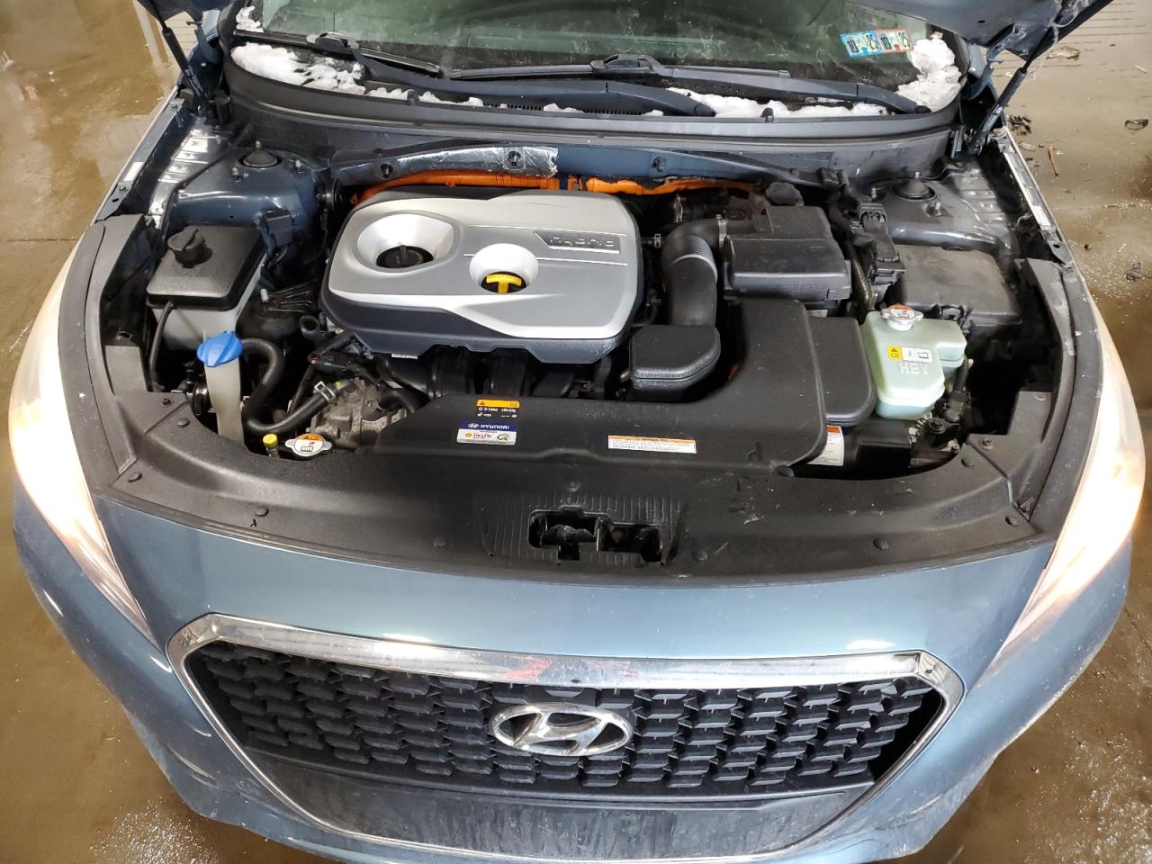2016 Hyundai Sonata VIN KMHE24L12GA025266 Copart auction photo, front end damage thumbnail 11