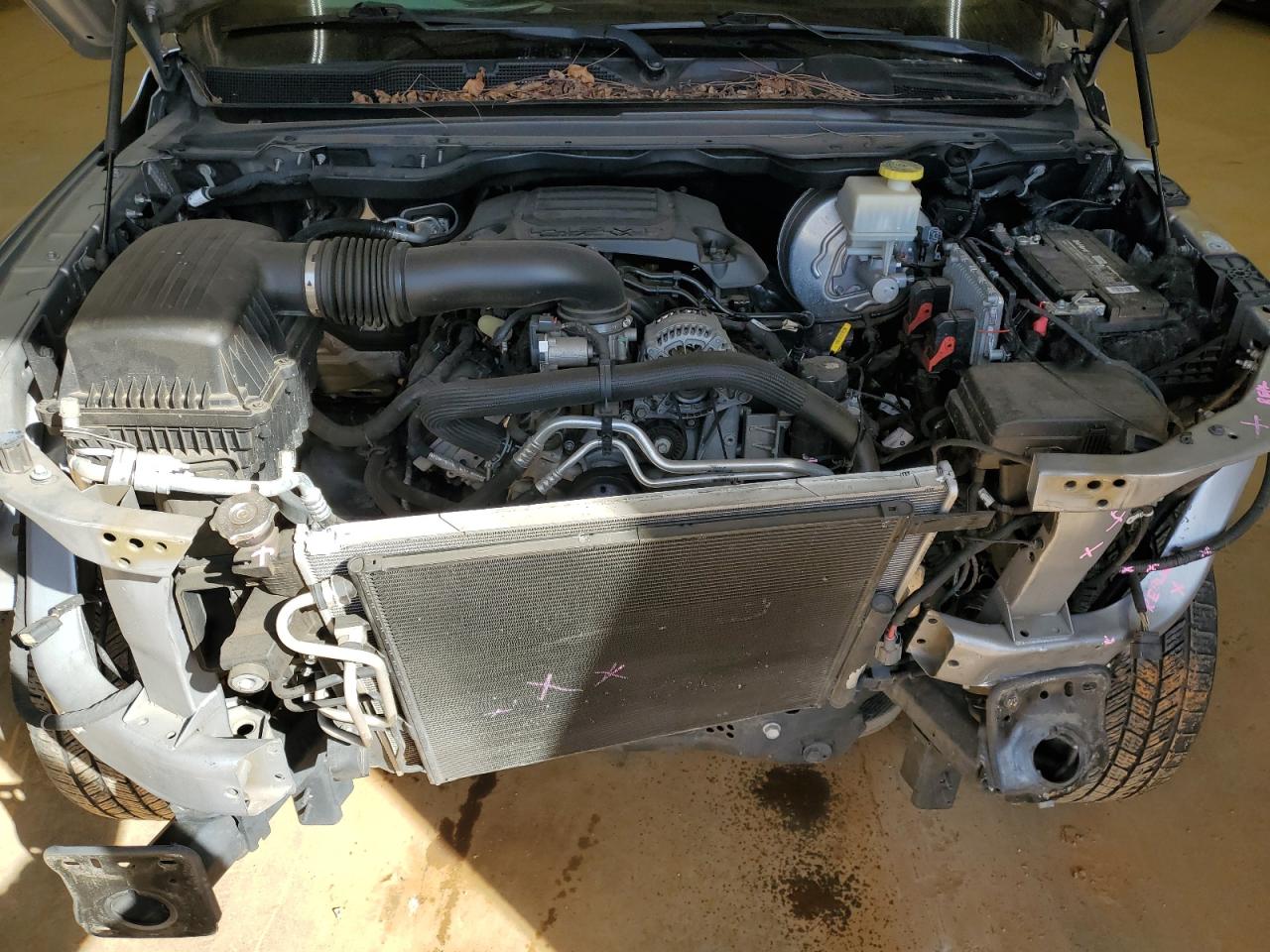 2019 RAM 1500 VIN 1C6SRFHT7KN506681 Copart auction photo, front end / rejected repair damage thumbnail 11