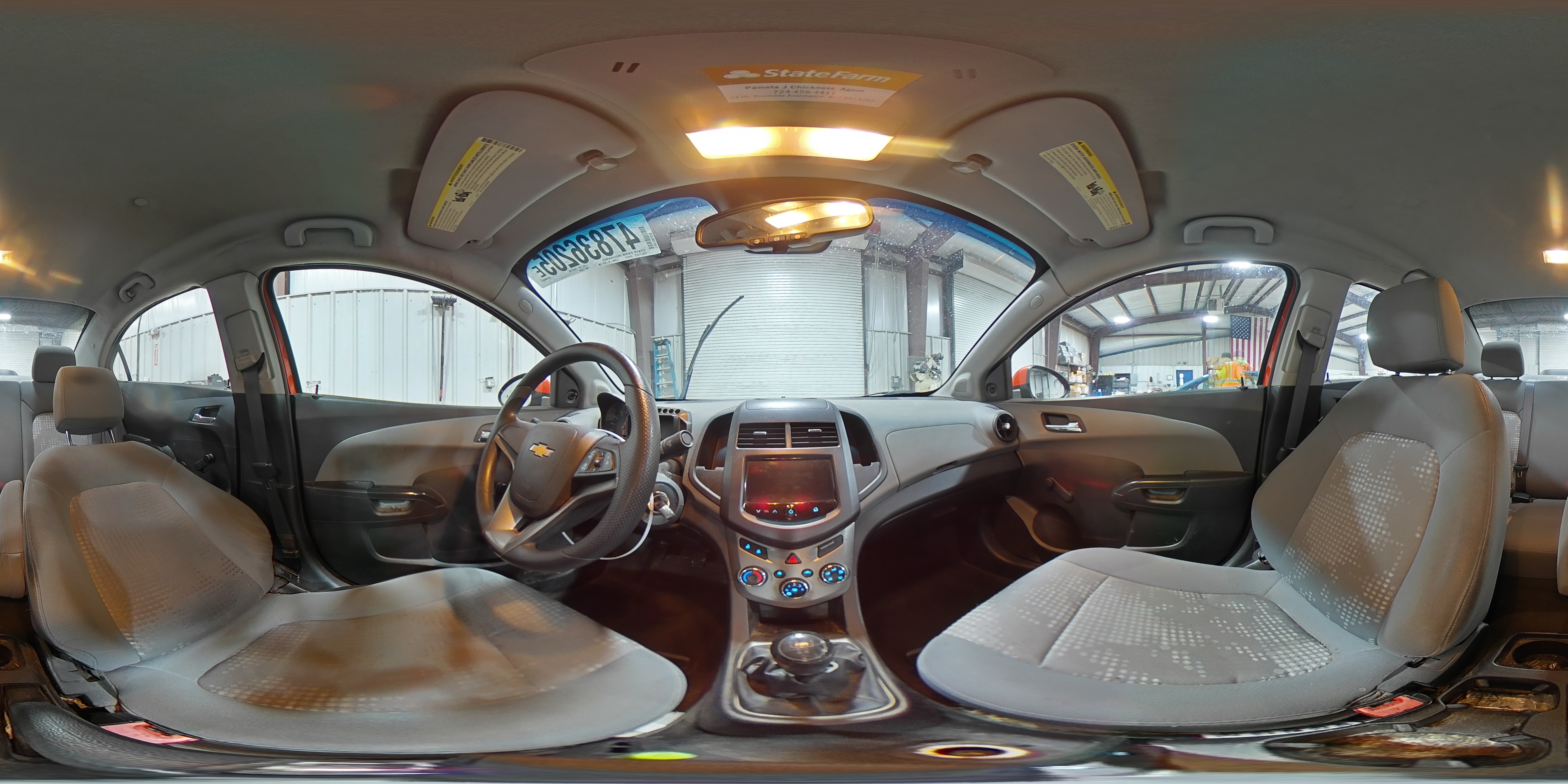 2013 Chevrolet Sonic VIN 1G1JB5SGXD4219884 Copart auction photo, front end / rear end damage thumbnail 14