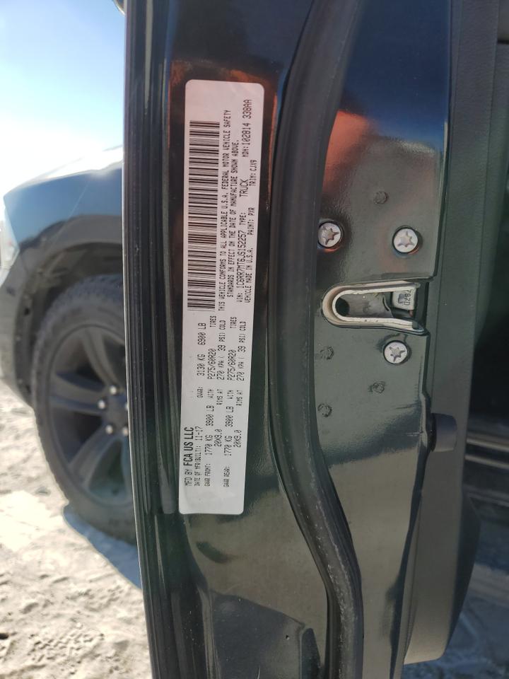 2018 RAM 1500 VIN 1C6RR7MT6JS152257 Copart auction photo, rear end damage thumbnail 12