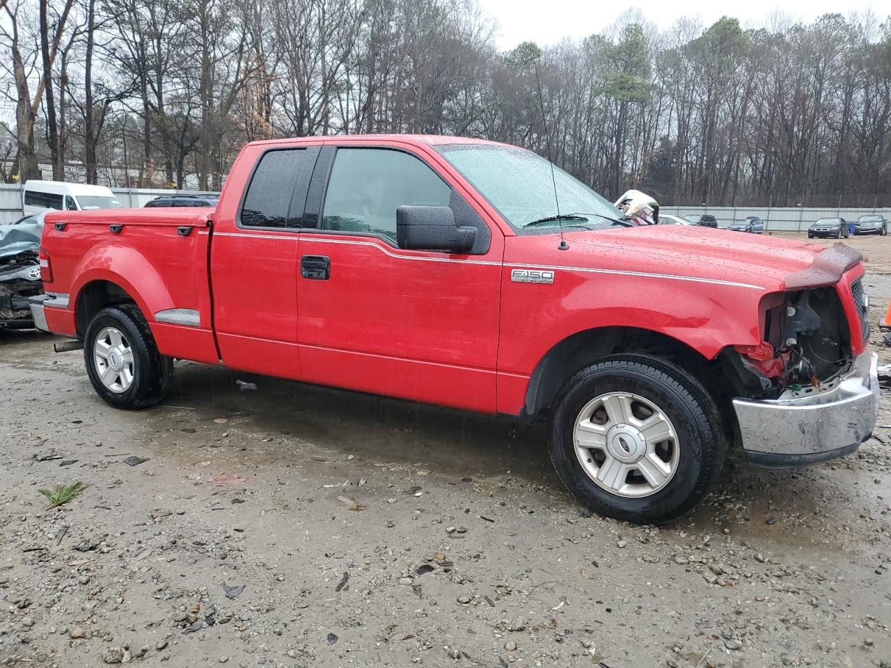 2004 Ford F-150 VIN 1FTPX02574KB84821 Copart auction photo, vandalism / front end damage thumbnail 4