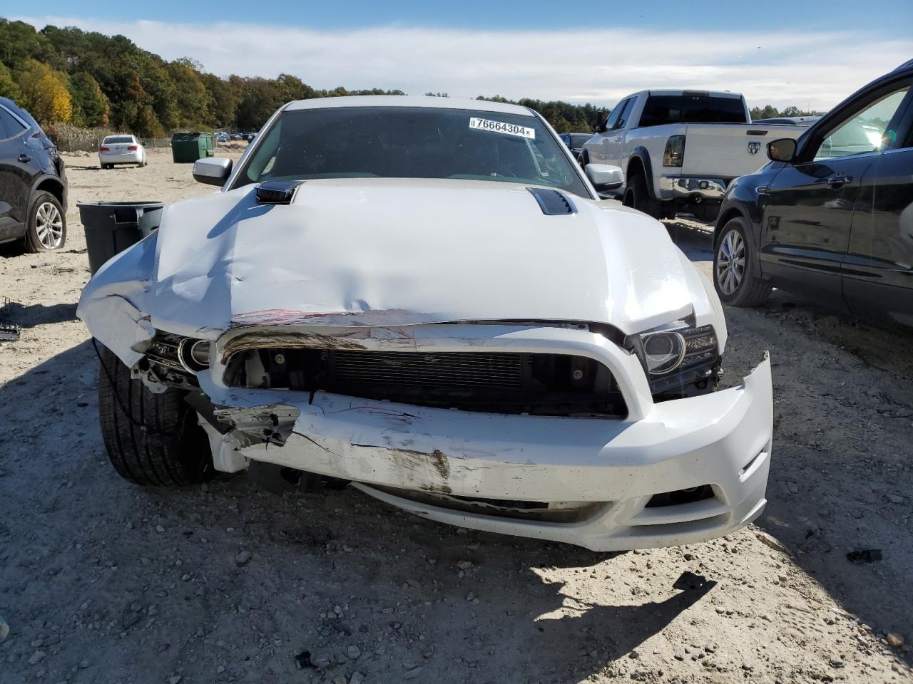 2014 Ford Mustang VIN 1ZVBP8CF4E5231428 Copart auction photo, frame damage / front end damage thumbnail 5
