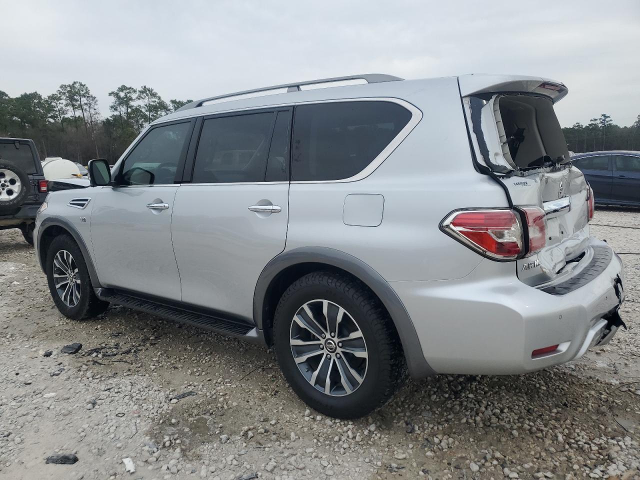 2018 Nissan Armada VIN JN8AY2ND3J9056598 Copart auction photo, front end / rear end damage thumbnail 2