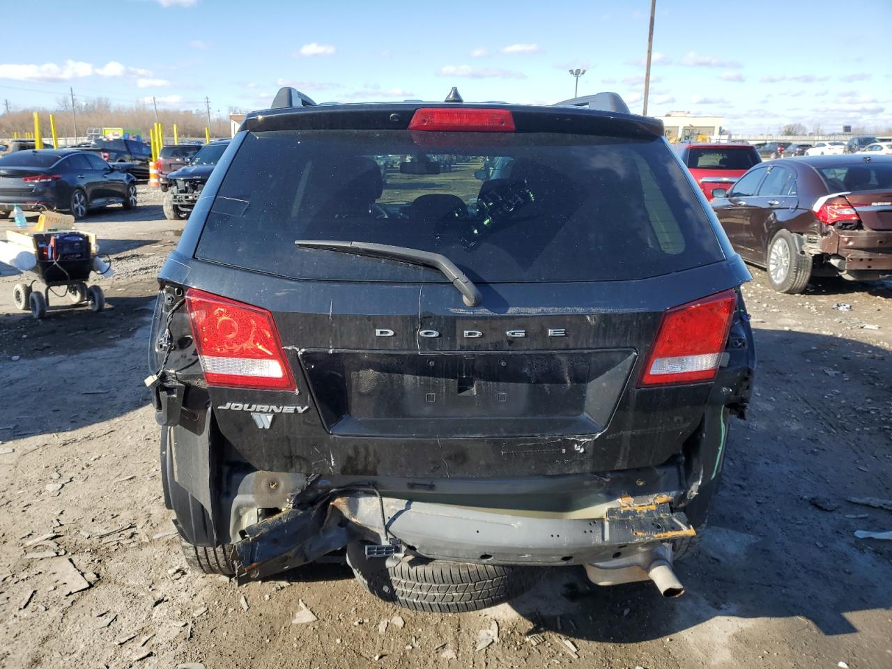2019 Dodge Journey VIN 3C4PDCBB9KT845924 Copart auction photo, rear end / minor dent/scratches damage thumbnail 6