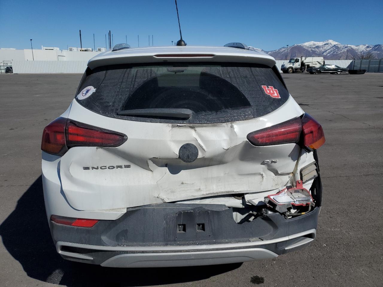 2021 Buick Encore VIN KL4MMDSLXMB159052 Copart auction photo, rear end damage thumbnail 6