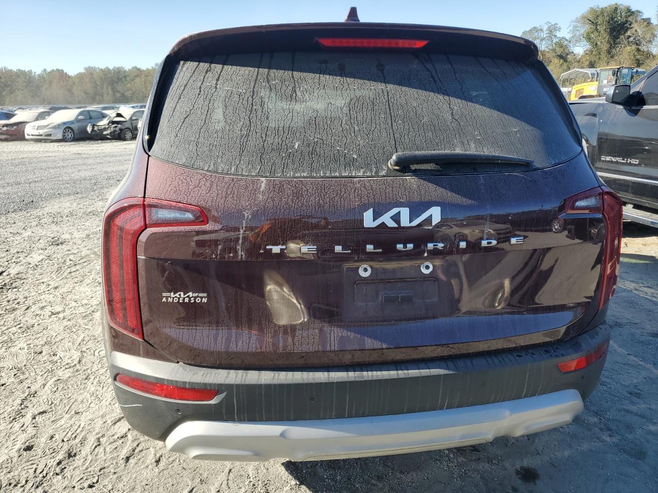 2022 KIA Telluride VIN 5XYP24HC4NG315531 Copart auction photo, top/roof damage thumbnail 6
