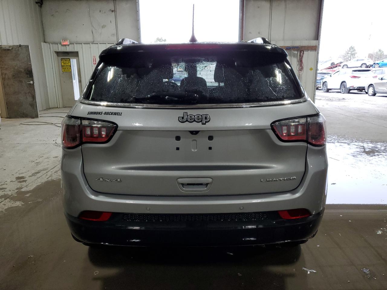 2022 Jeep Compass VIN 3C4NJDCB0NT113383 Copart auction photo, side / top/roof damage thumbnail 6