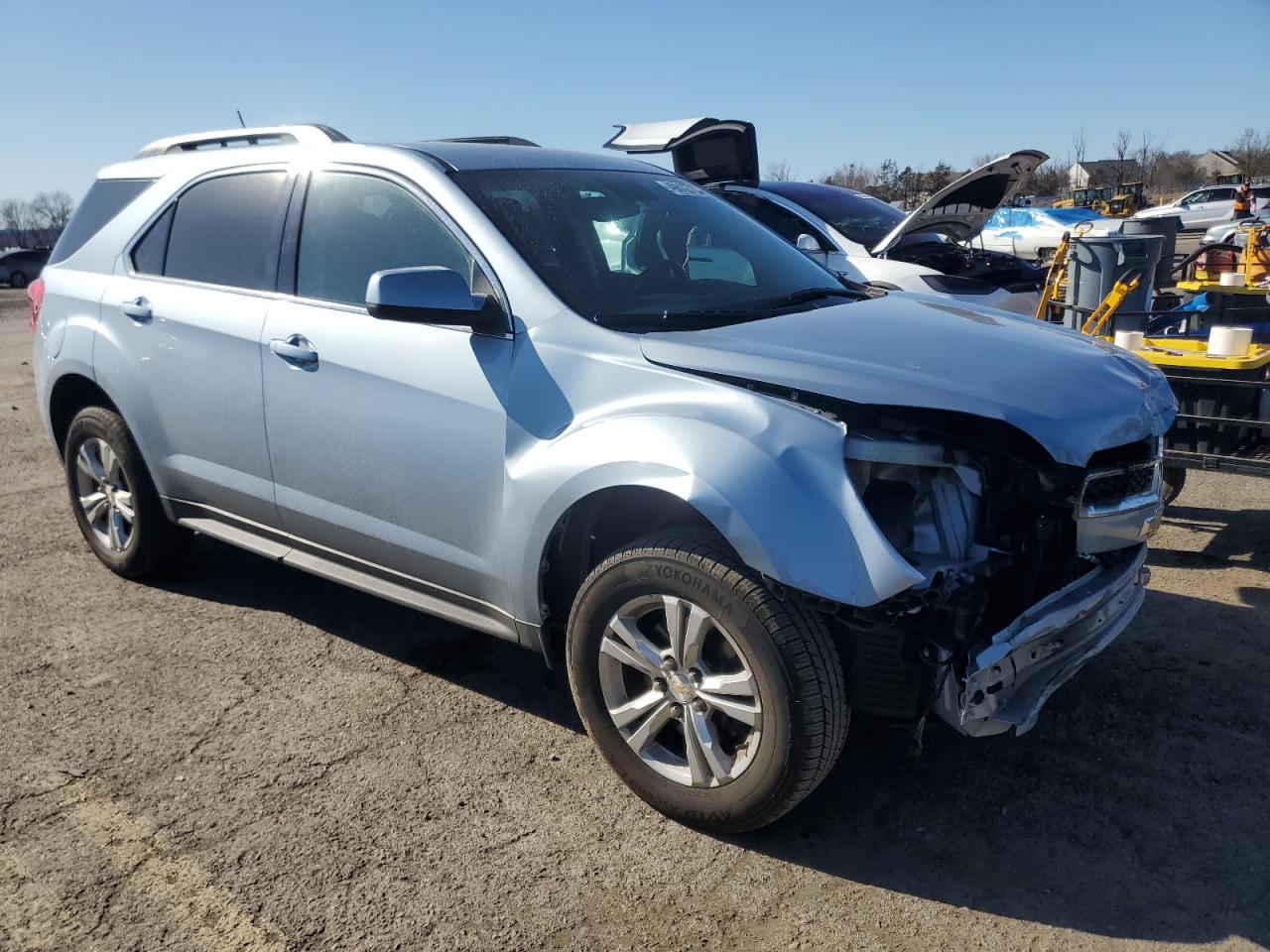 2014 Chevrolet Equinox VIN 2GNALBEK5E6316176 Copart auction photo, front end / burn - engine damage thumbnail 4